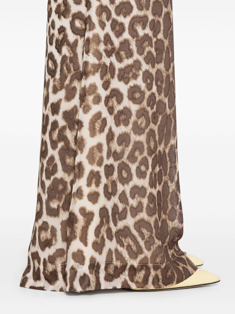 Zimmermann Leopard Print Flared Trousers - Brown image 4