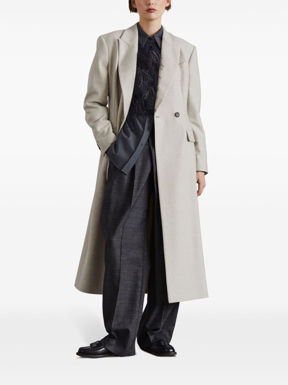 Brunello Cucinelli Coats Beige image 5