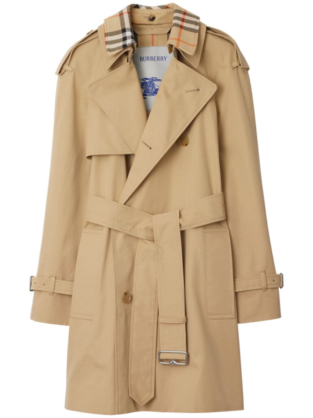 Burberry Beige Double-Breasted Wool Coat image 0