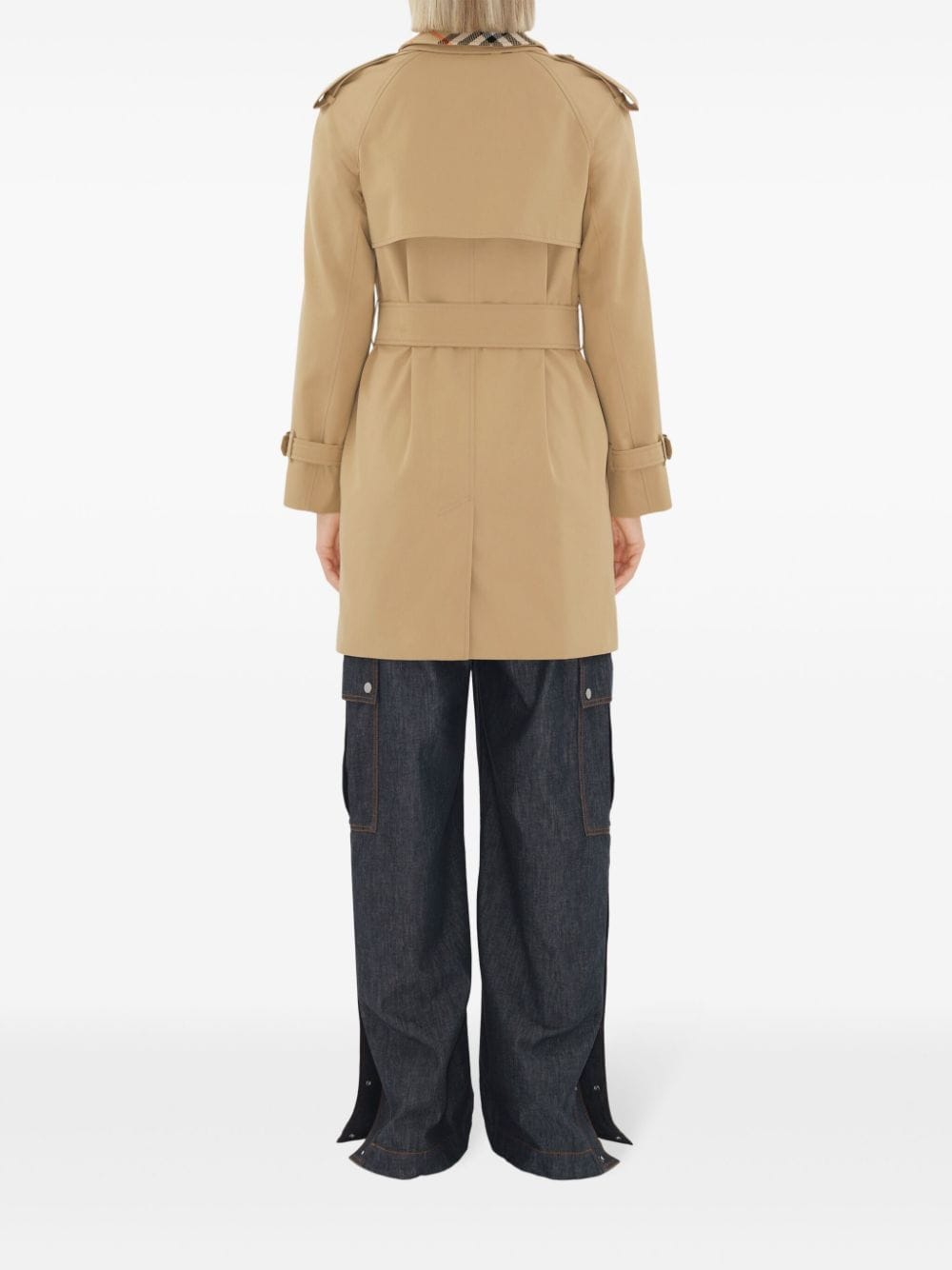 Burberry Beige Double-Breasted Wool Coat image 4