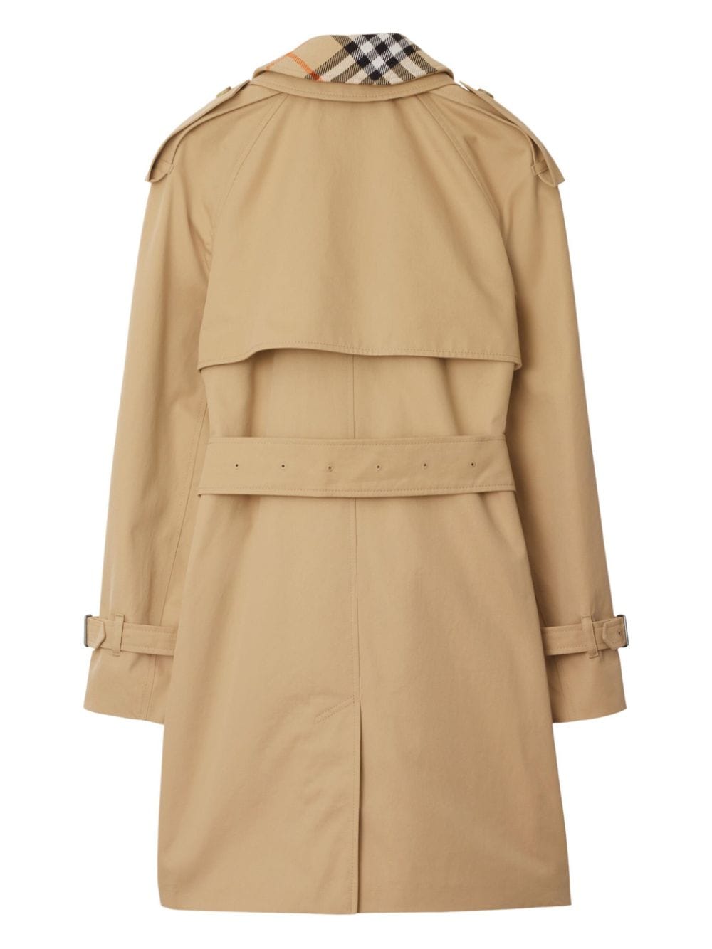 Burberry Beige Double-Breasted Wool Coat image 5