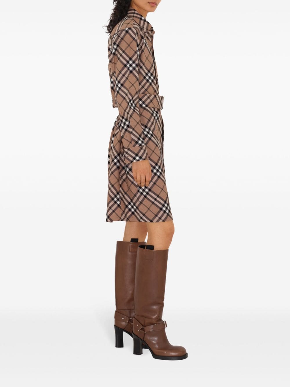 Burberry Nova Check Cut-Out Detail Dress image 3