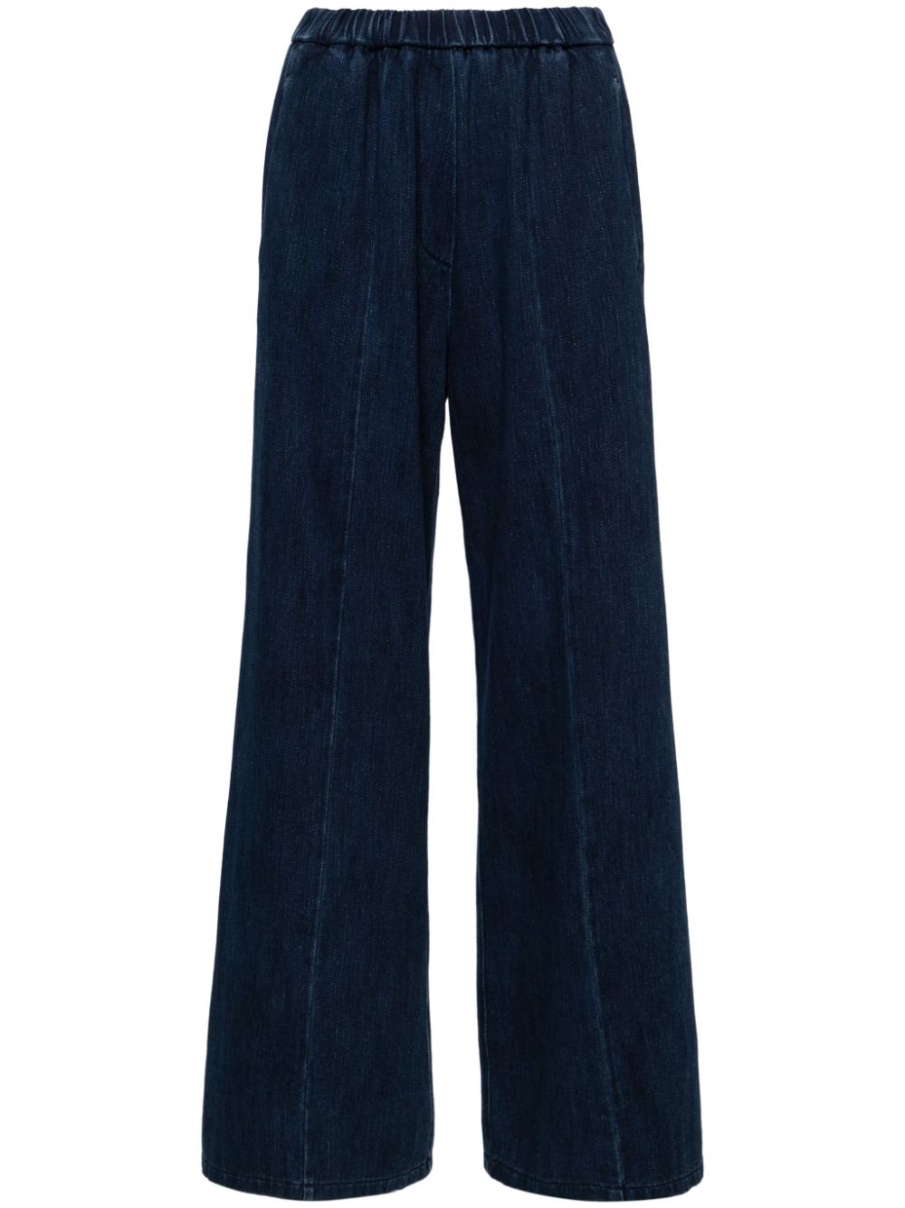 Forte Forte Indigo Blue Cotton Denim Trousers image 0