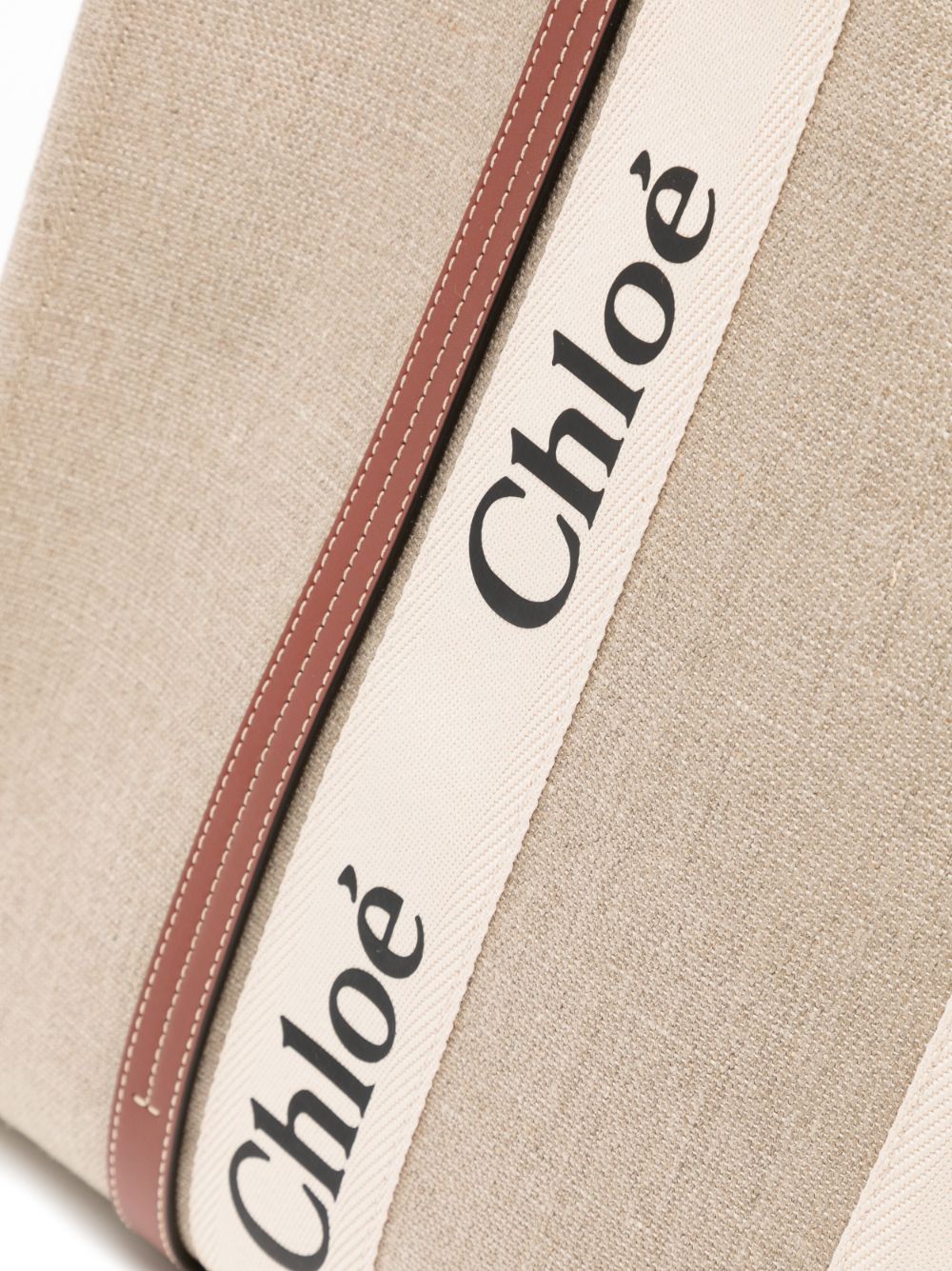 Chloè Leather Brown Tote Bag image 1