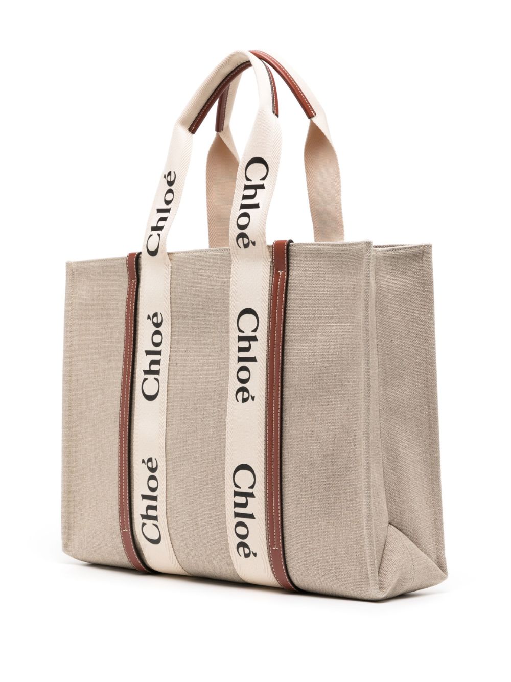 Chloè Leather Brown Tote Bag image 2