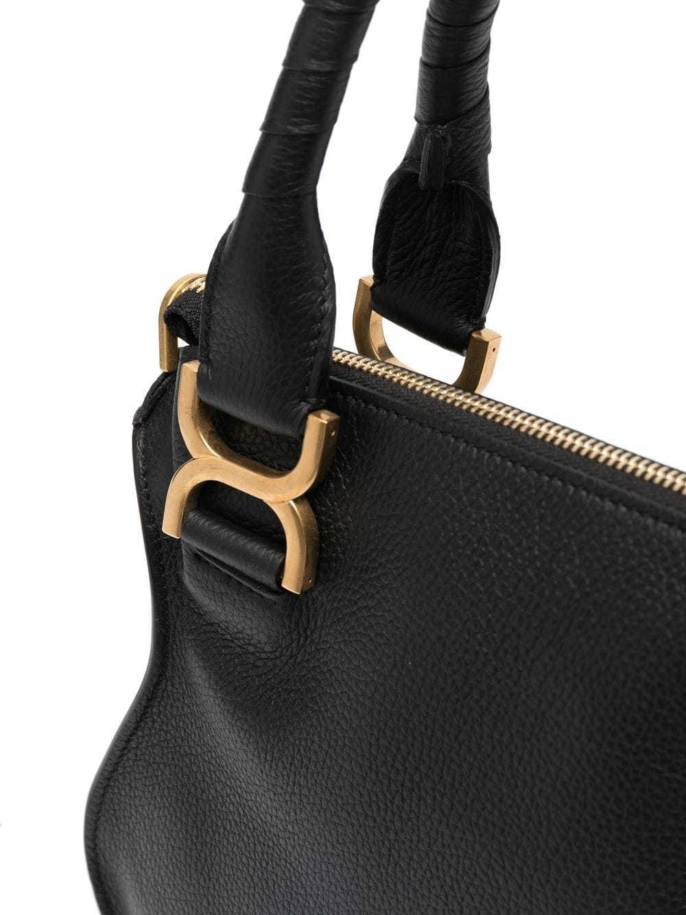 Chloè Black Grained Calfskin Shoulder Bag image 2