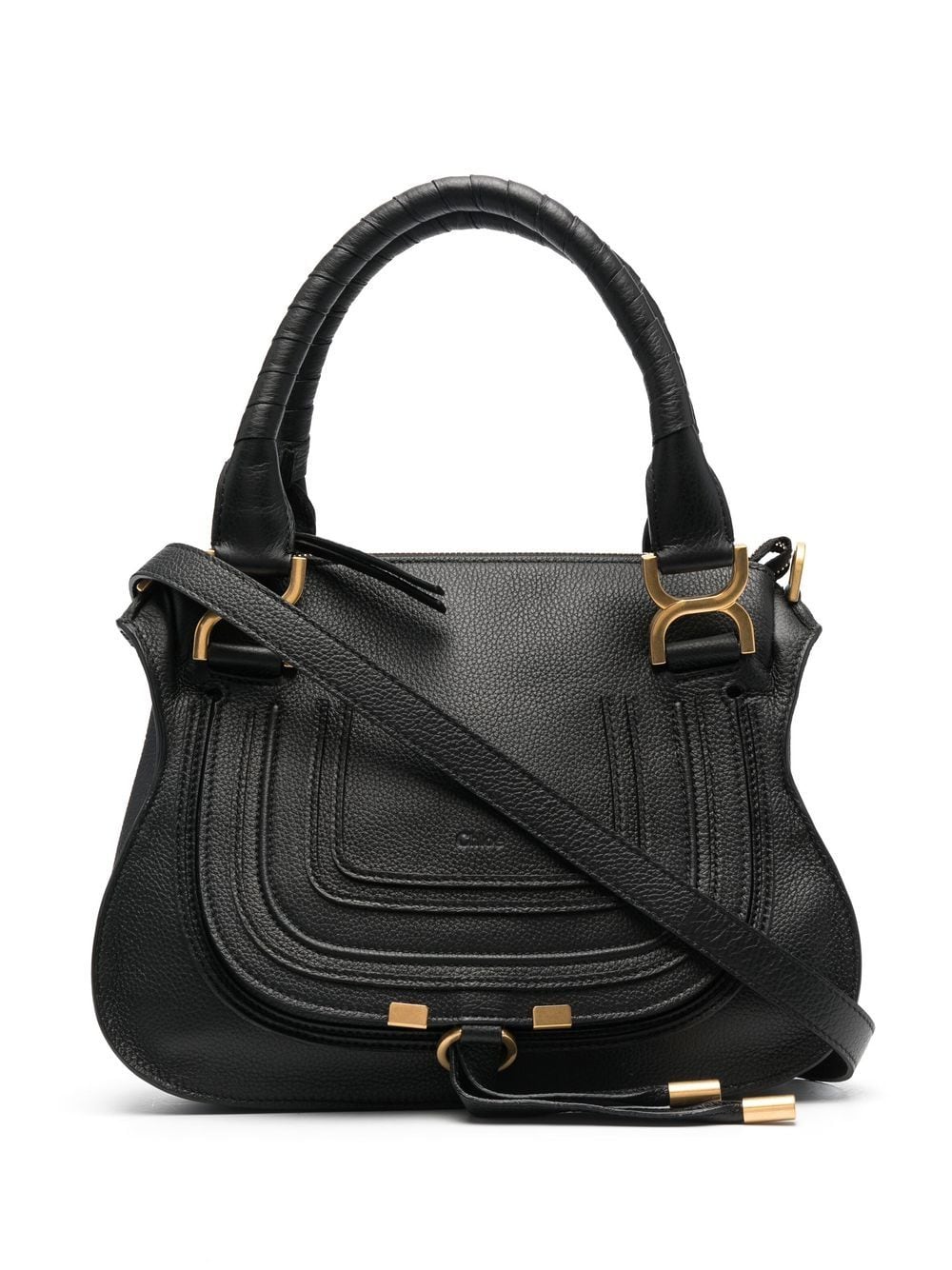 Chloè Black Grained Calfskin Shoulder Bag image 0