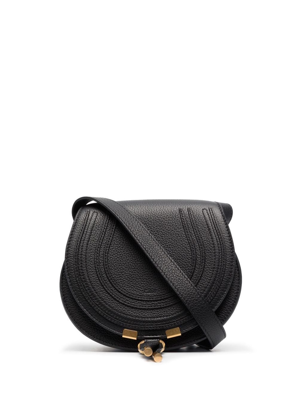 Chloè Black Pebbled Leather Shoulder Bag image 0