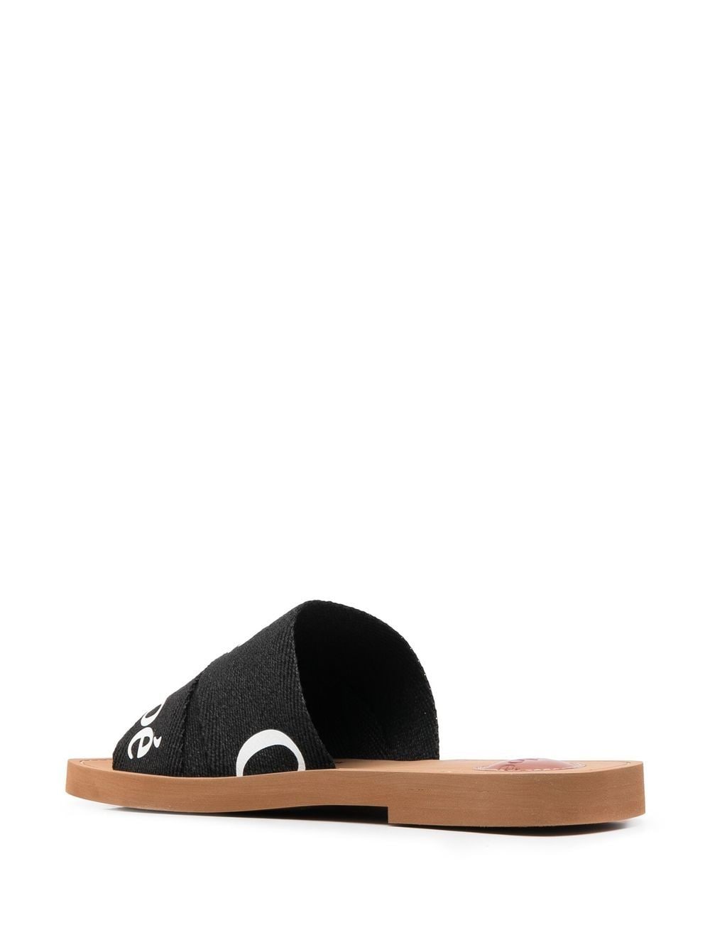 Chloè Women's Black Open Toe Slip-On Sandals image 3