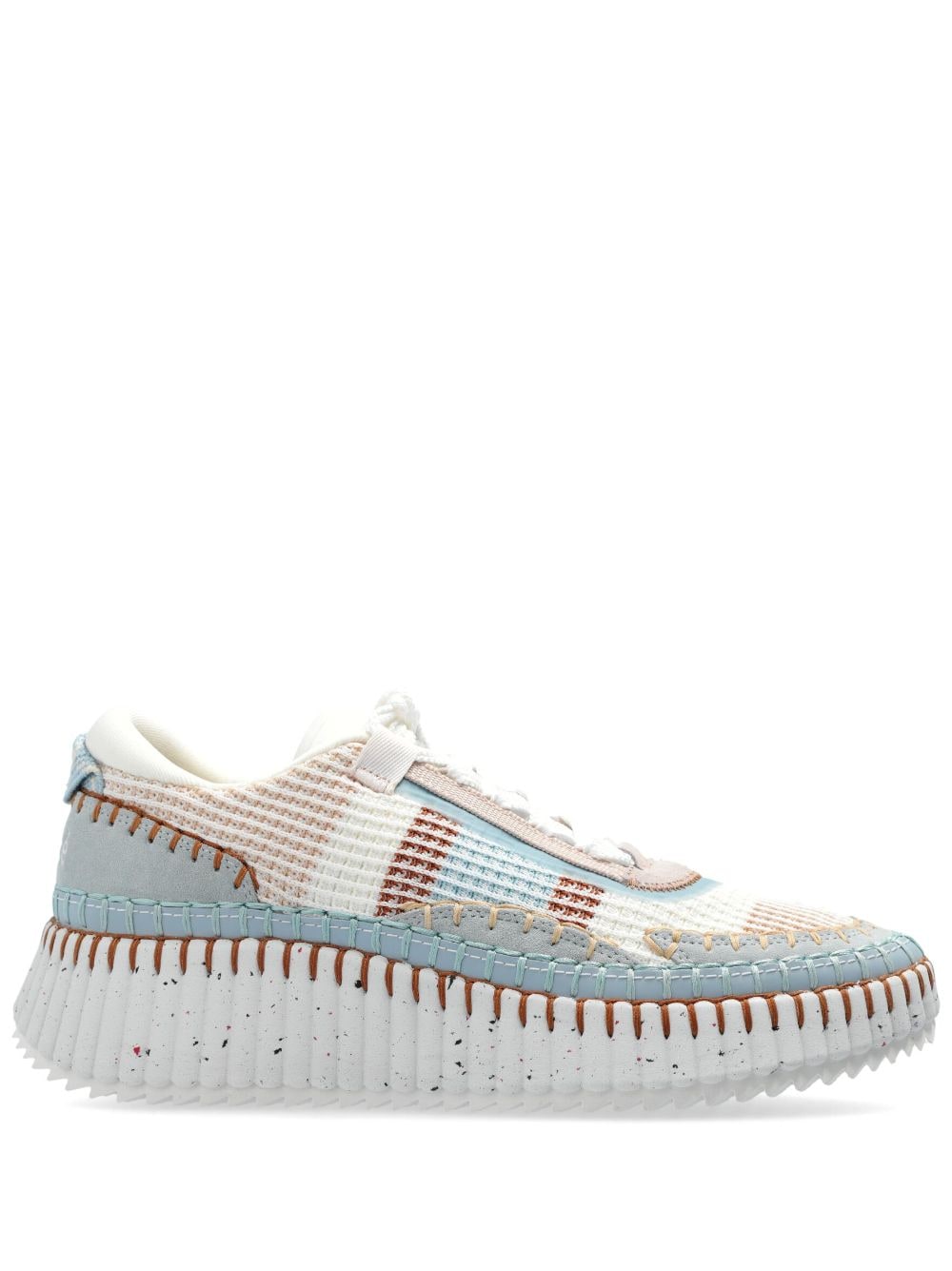 Chloè Sneakers in Clear Blue with Panelled Design image 0