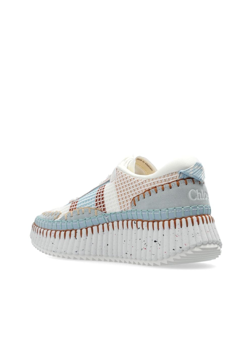 Chloè Sneakers in Clear Blue with Panelled Design image 4