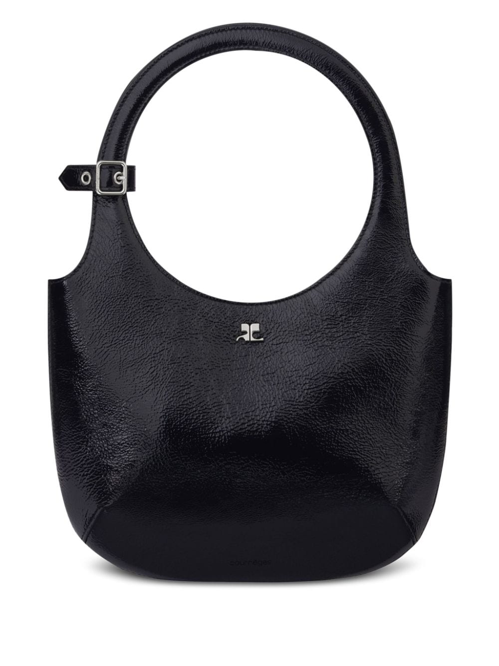 032C Courrèges Black Calf Leather Shoulder Bag image 0