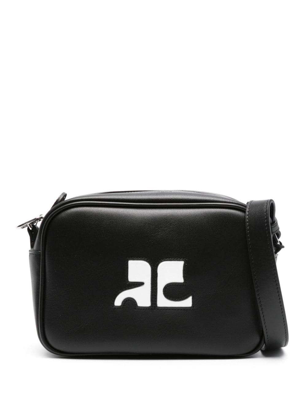 Courrèges Re-Edition Black Calfskin Leather Shoulder Bag image 0