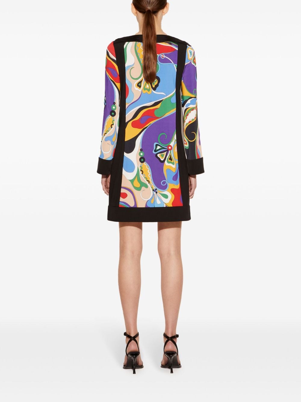 Purple Pucci-Print A-Line Dress image 2