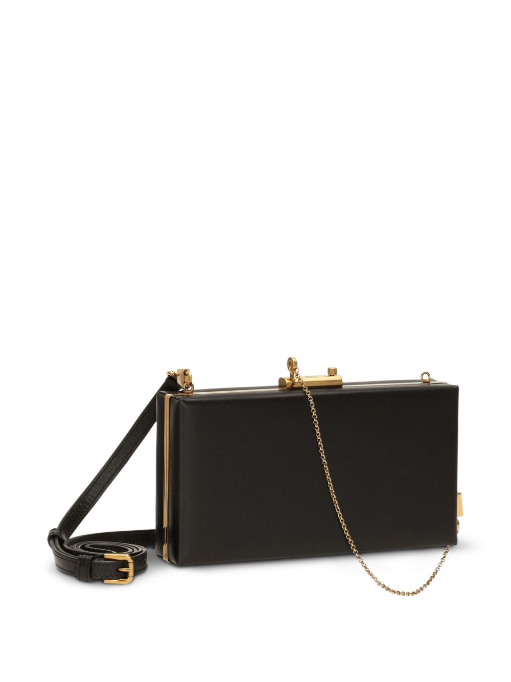 Dolce & Gabbana Black Calf Leather Shoulder Bag image 3