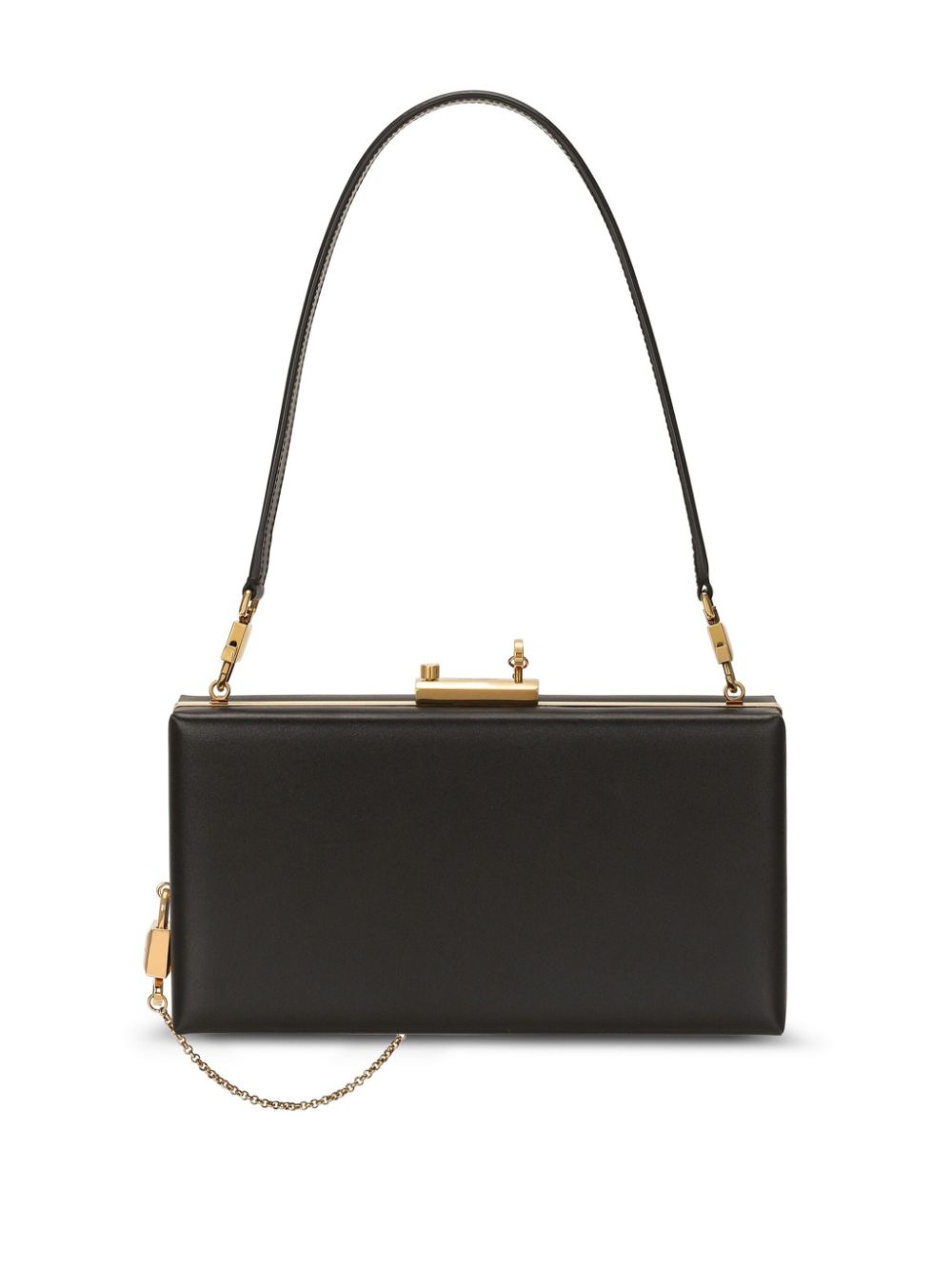 Dolce & Gabbana Black Calf Leather Shoulder Bag image 4