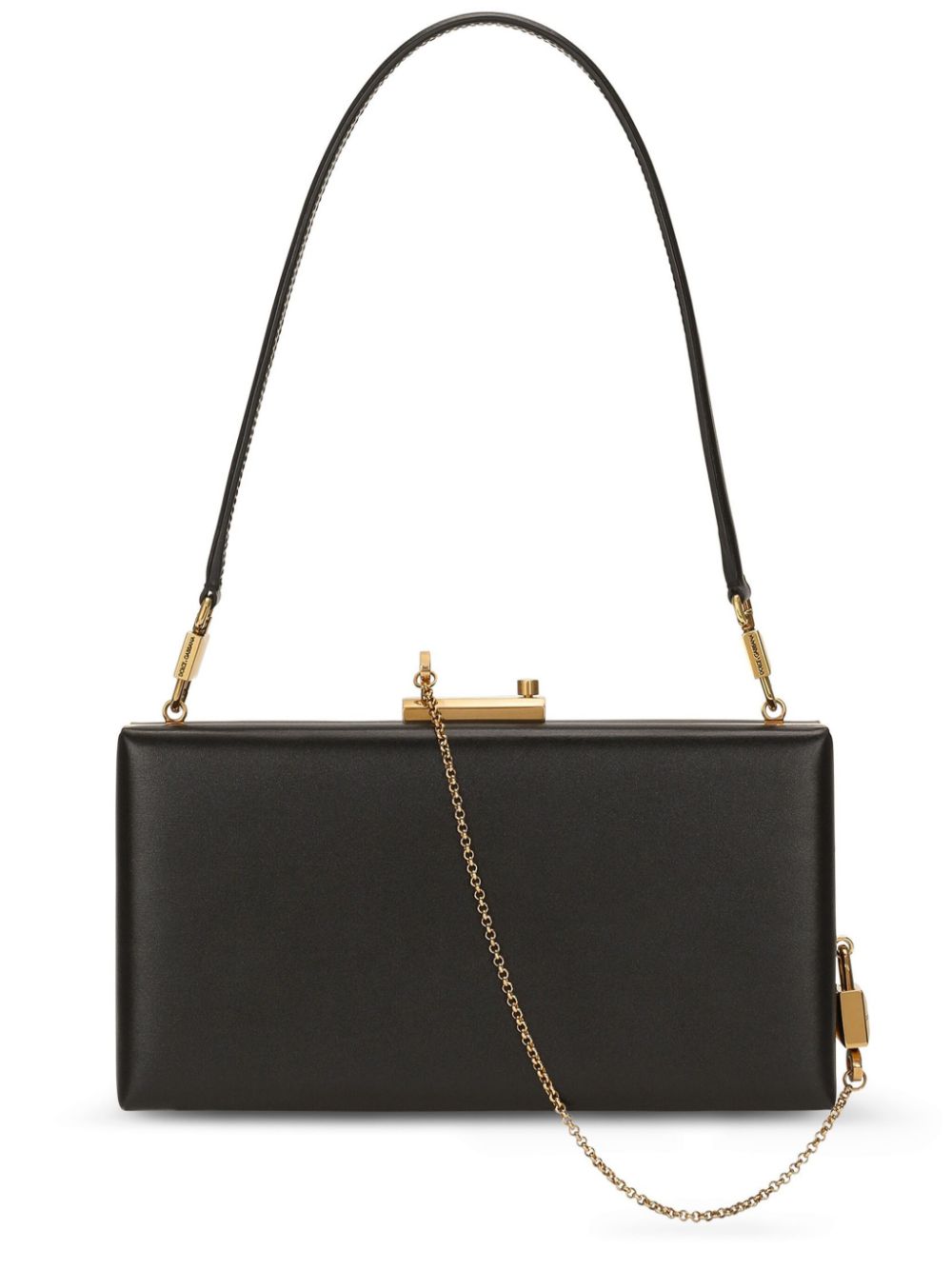 Dolce & Gabbana Black Calf Leather Shoulder Bag image 0