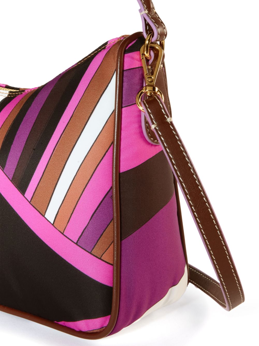 Pucci Fuchsia Graphic Print Leather Top Handle Bag image 2