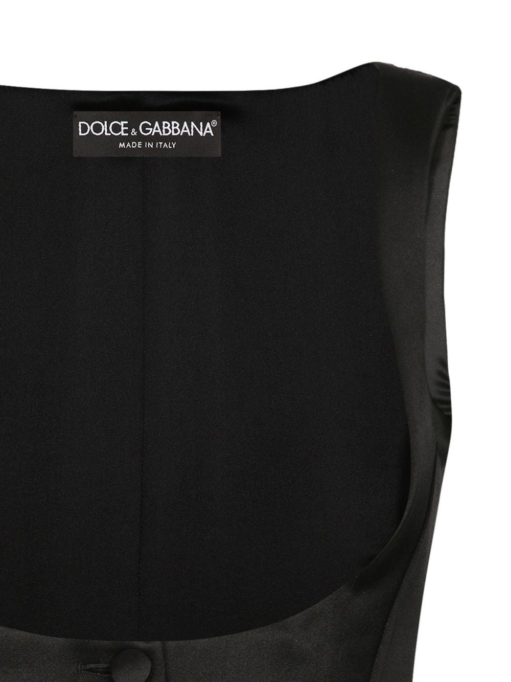 Dolce & Gabbana Black Silk Blend Sleeveless Sweater image 1