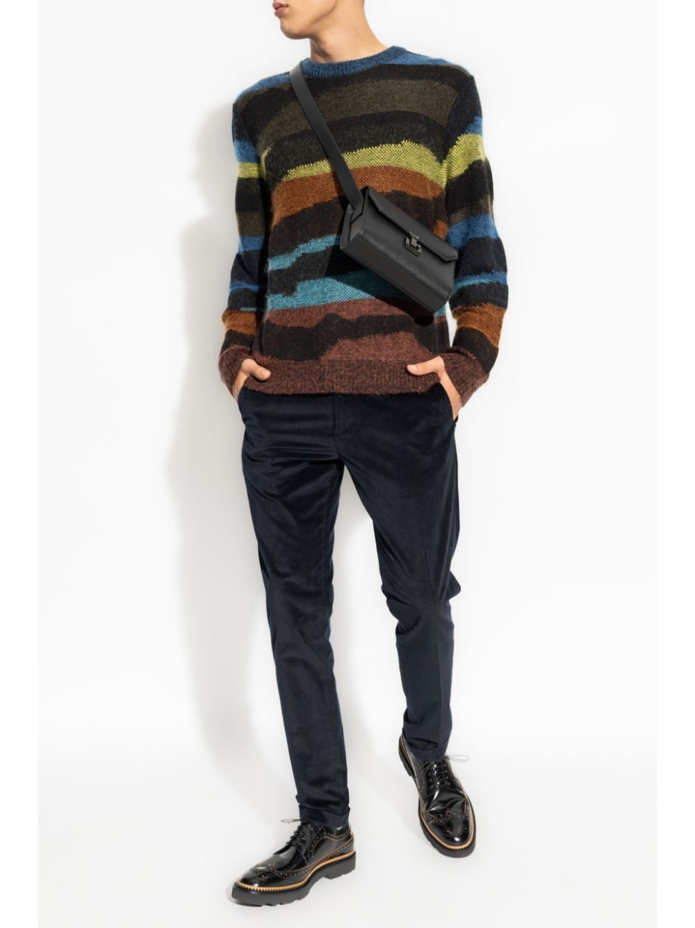 Paul Smith Multicolor Stripe Cotton Blend Crew Neck Sweater image 2