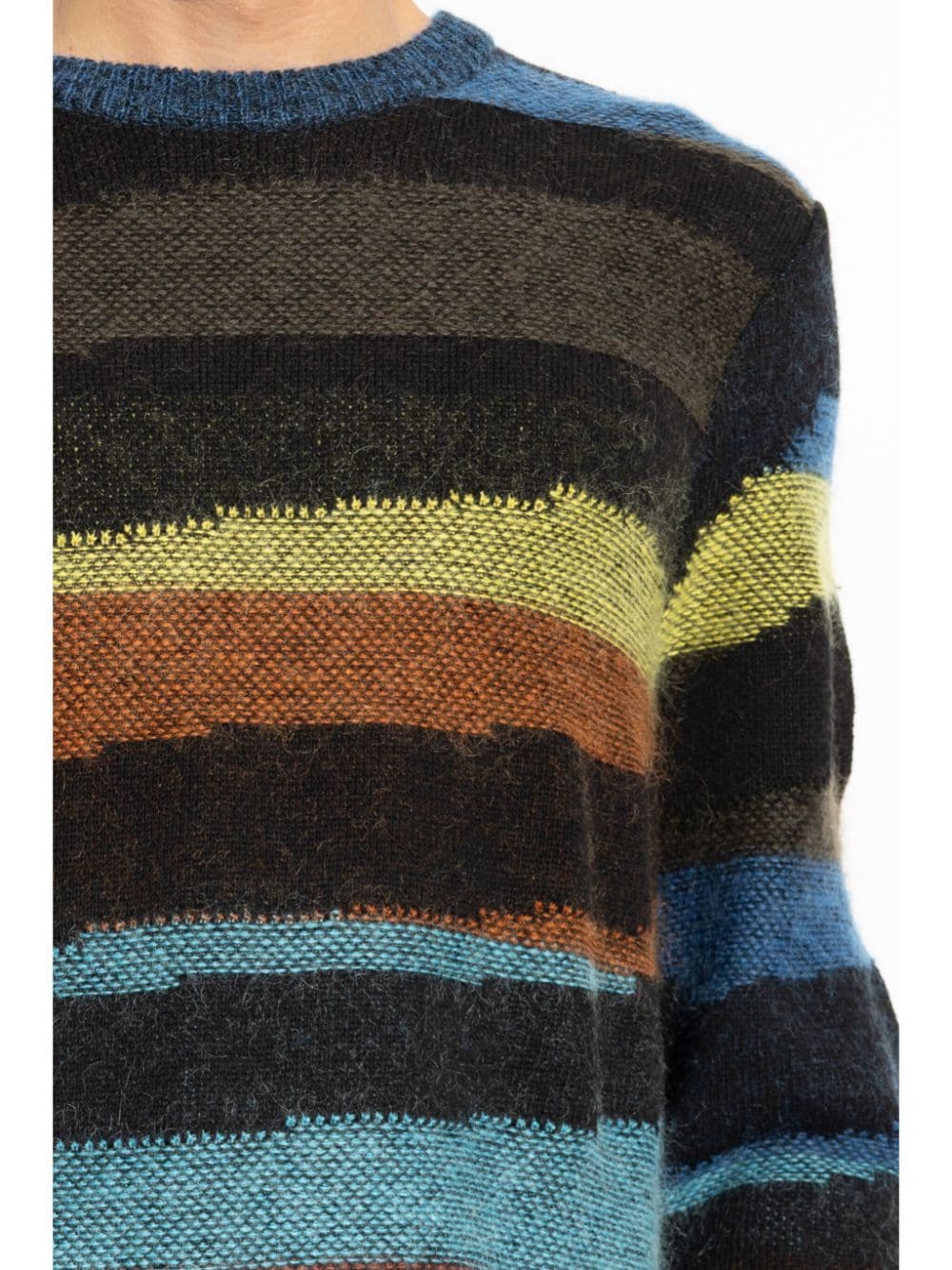 Paul Smith Multicolor Stripe Cotton Blend Crew Neck Sweater image 3