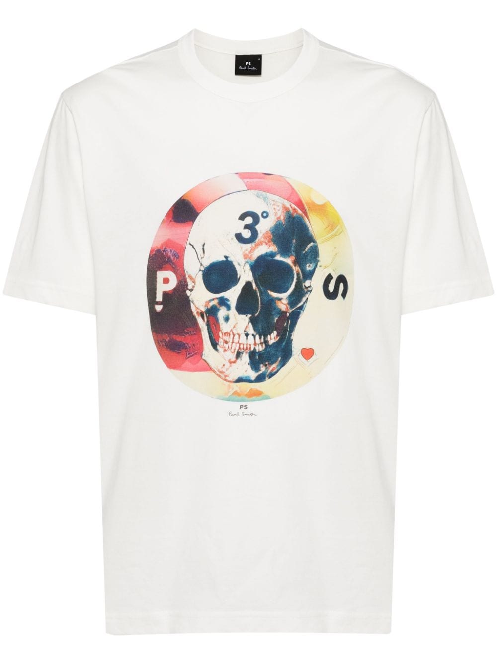 Paul Smith Graphic Print Organic Cotton T-Shirt - White image 0