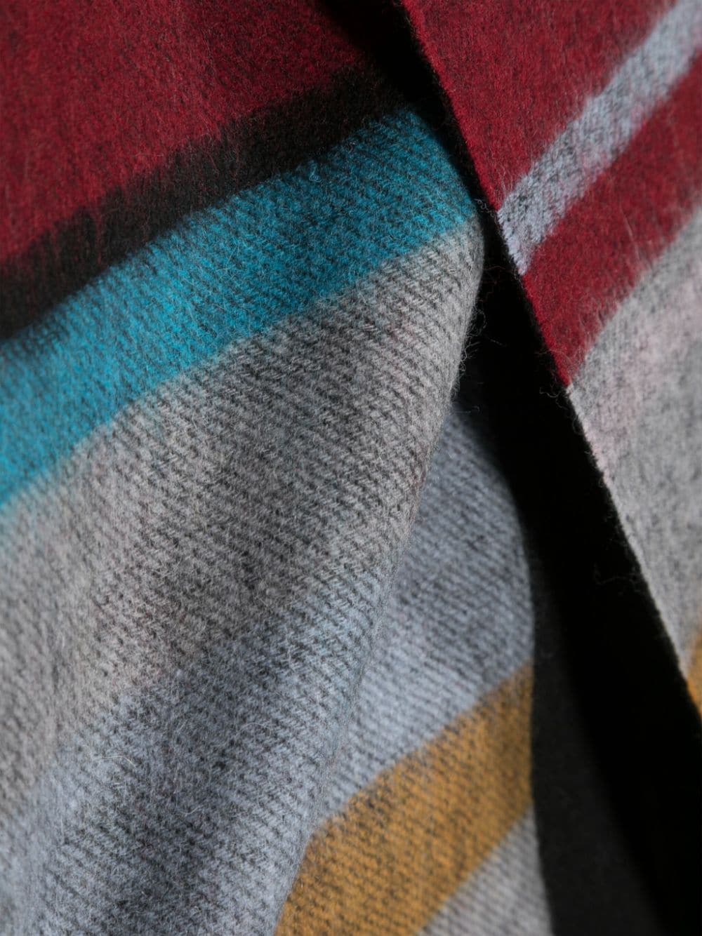 Paul Smith Multicolor Knitted Scarf with Fringed Edge image 2