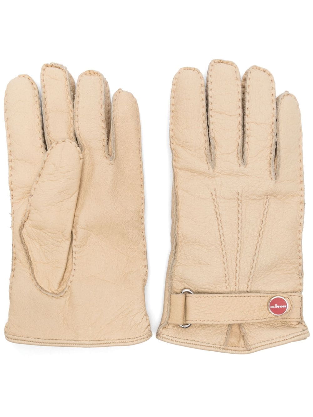 Kiton Gloves Beige image 0