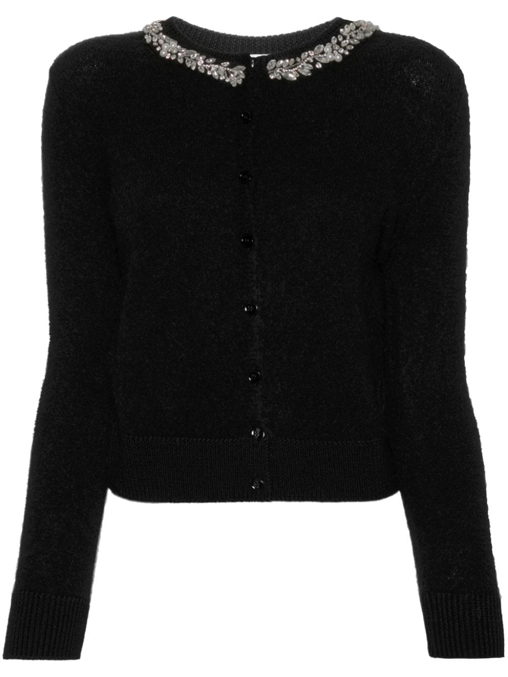 ERMANNO FIRENZE Black Crystal-Embellished Knit Sweater image 0