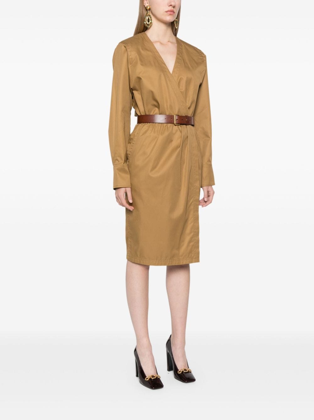 Saint Laurent  Dresses Camel image 3