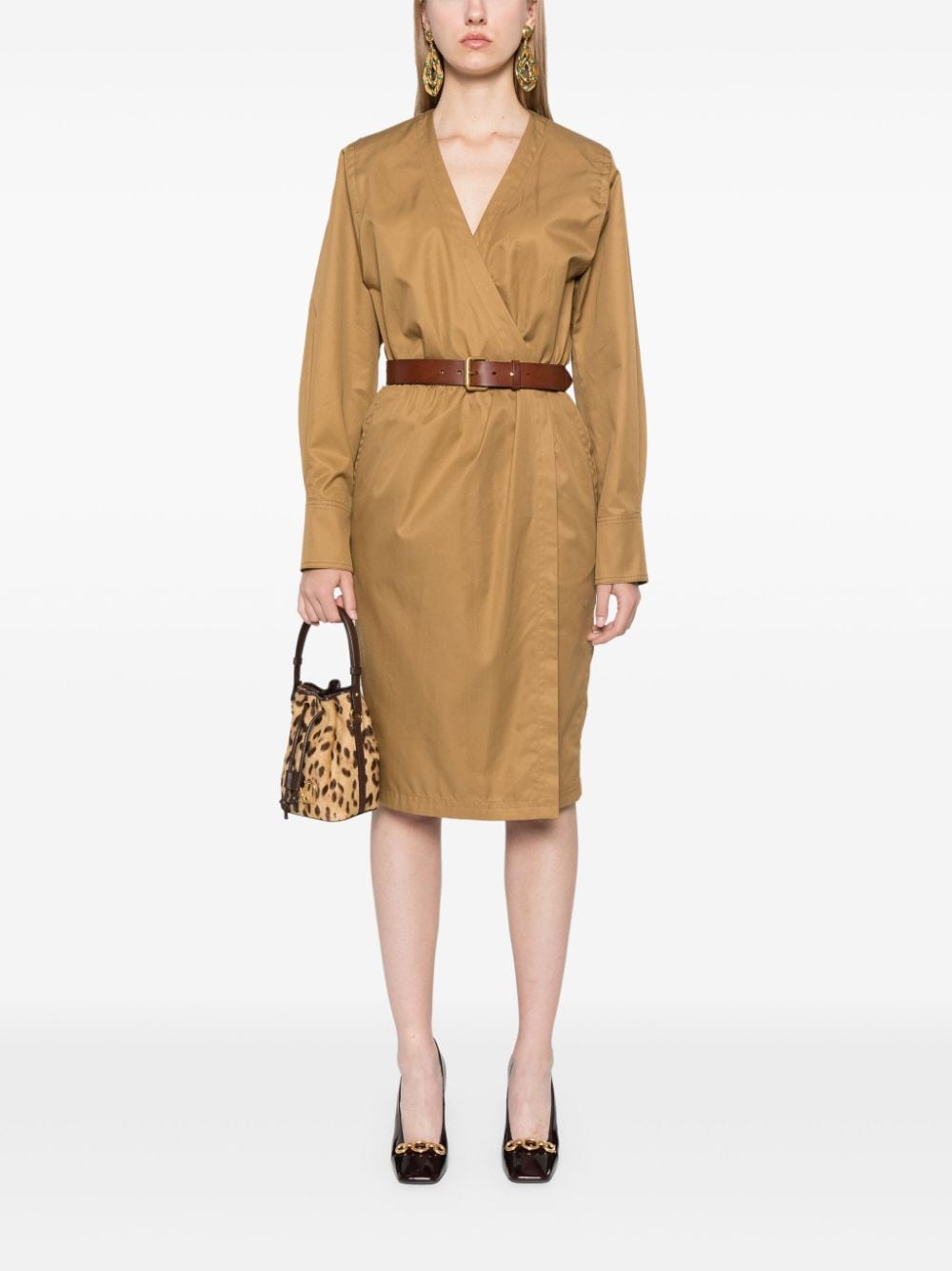 Saint Laurent  Dresses Camel image 4