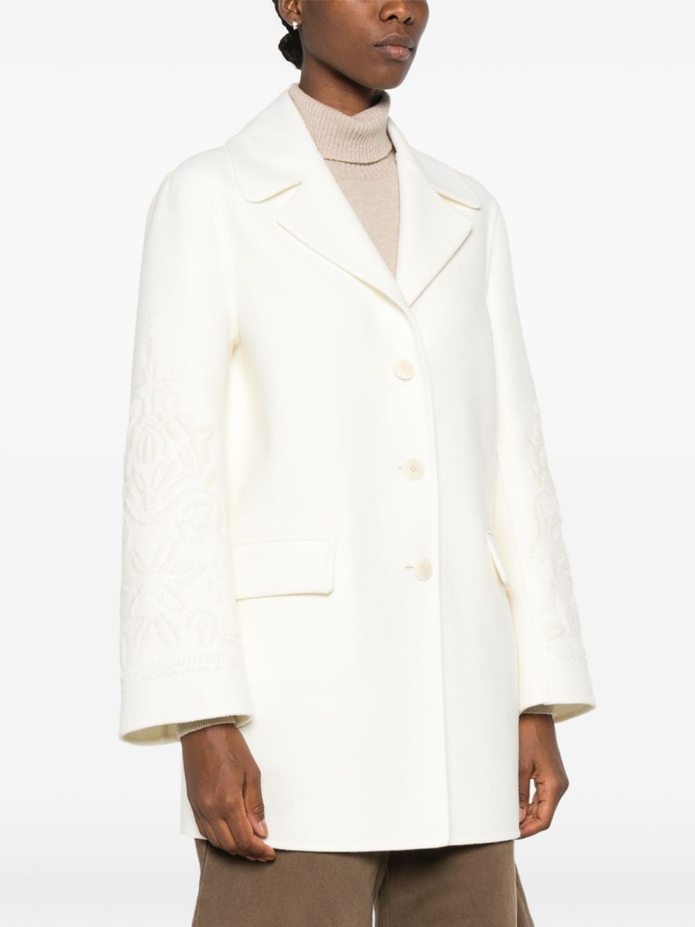 Ermanno Scervino Coats White image 2