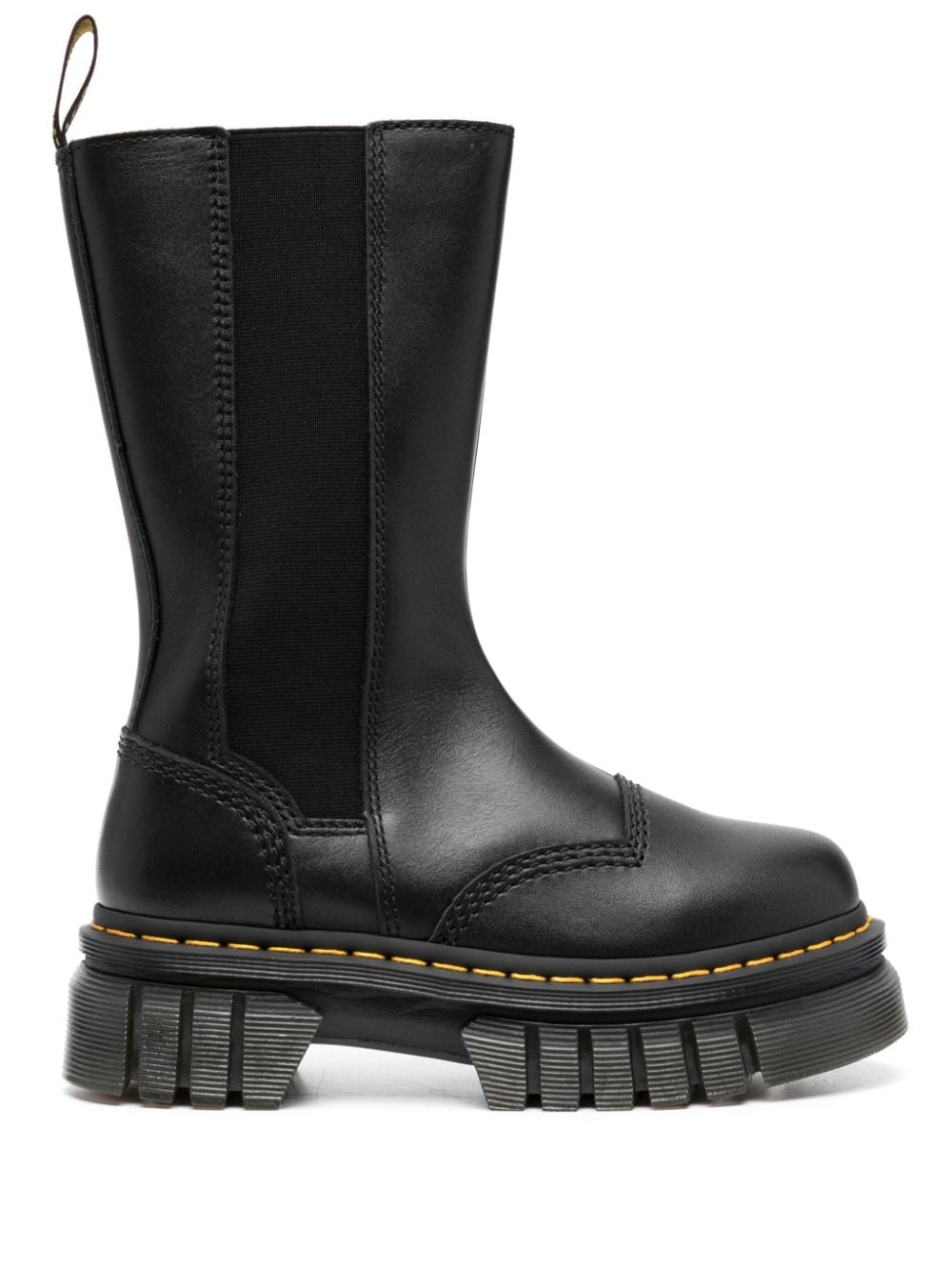 Dr. Martens Audrick Tall Black Leather Boots image 0