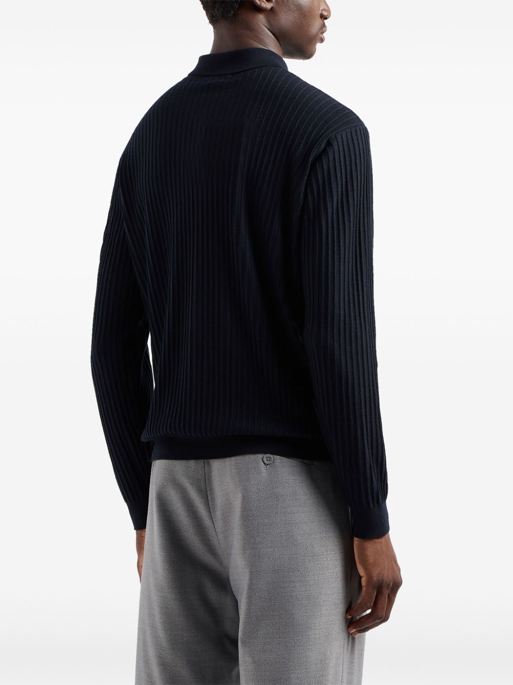 Emporio Armani Capsule Blue Wool Sweater image 1