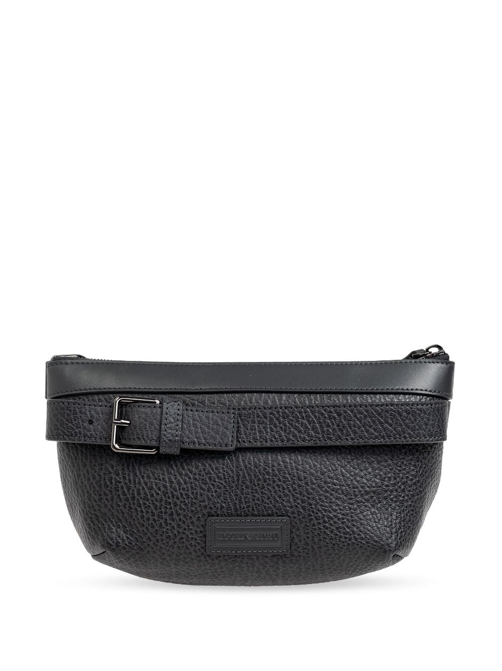 E'CLAT Black Calf Leather Belt Bag image 0