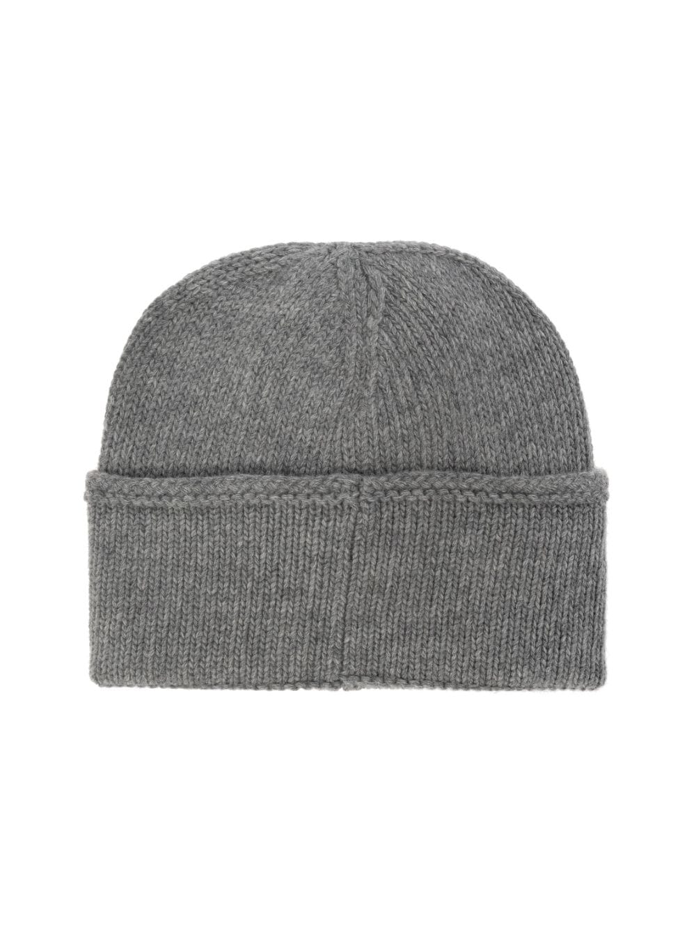 Emporio Armani Grey Wool Knitted Hat with Embroidered Logo image 2