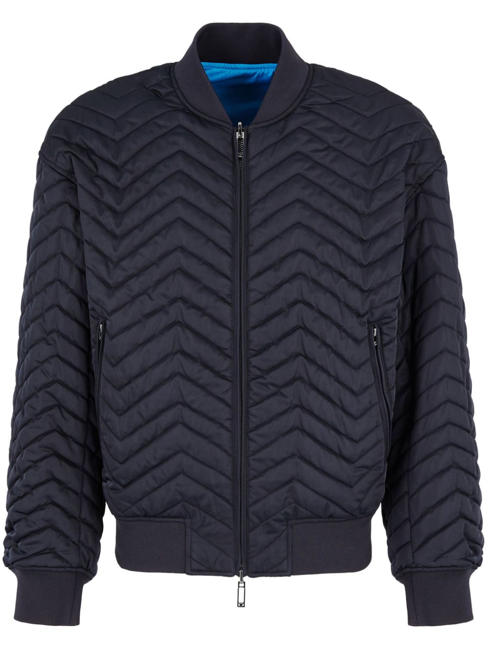 Emporio Armani Reversible Padded Jacket with Chevron Quilting image 0