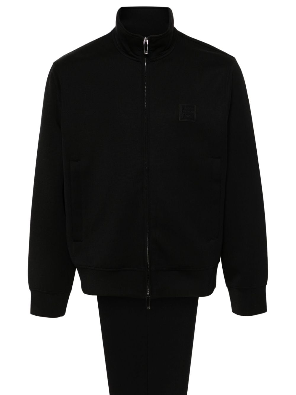 Emporio Armani Black Logo Appliqué Sweater image 0