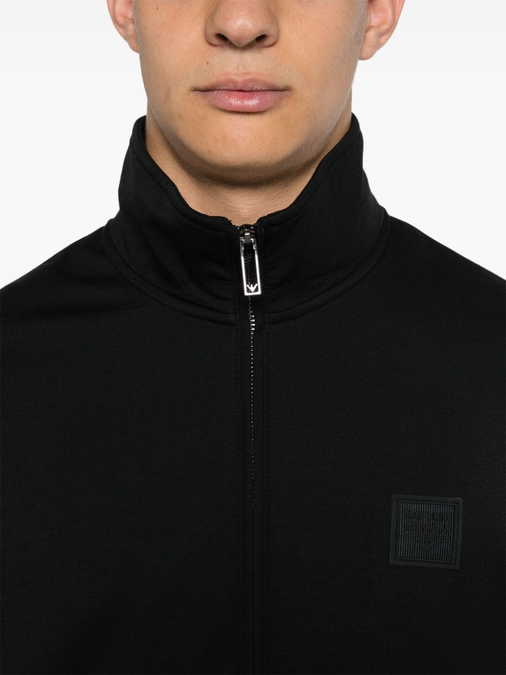 Emporio Armani Black Logo Appliqué Sweater image 3