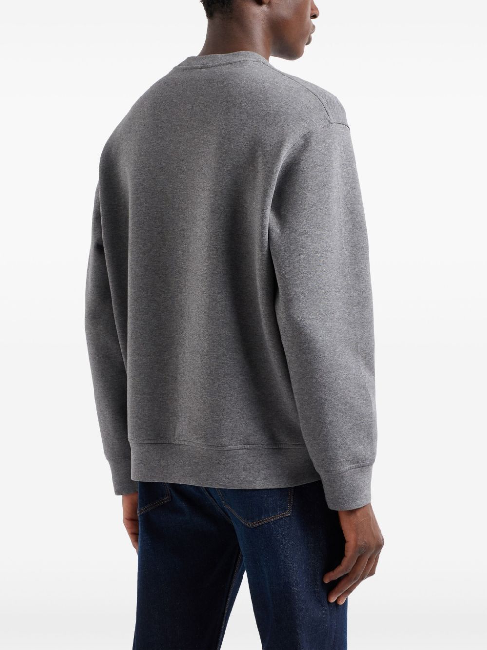 Emporio Armani Men's Grey Cotton Sweater image 2