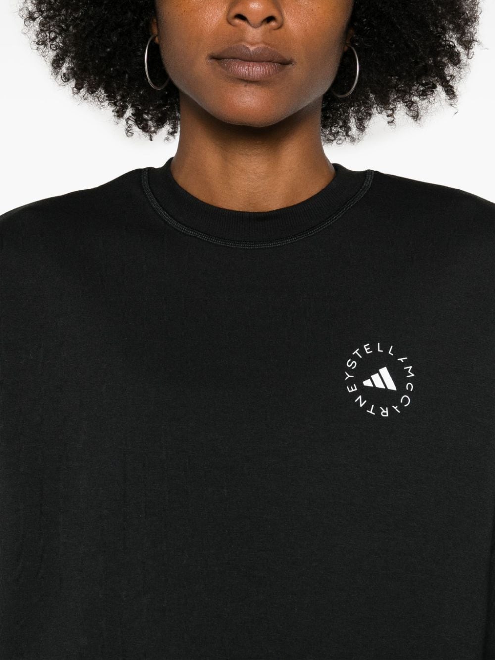 Adidas by Stella McCartney Women's Black Cotton Sweatshirt image 2