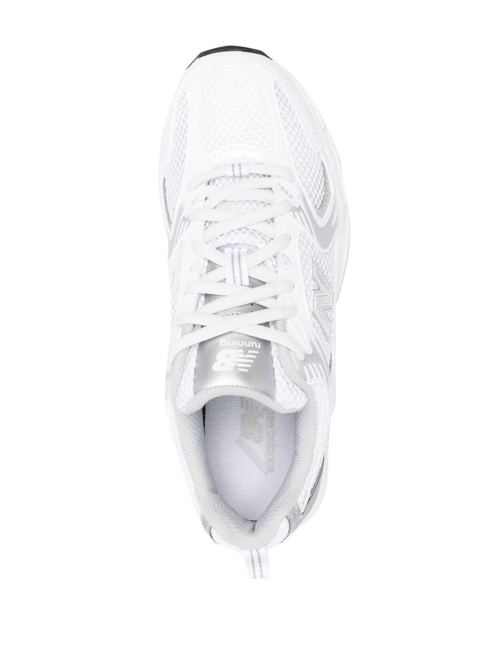 New Balance Unisex 574 Sneakers - White with Silver image 1