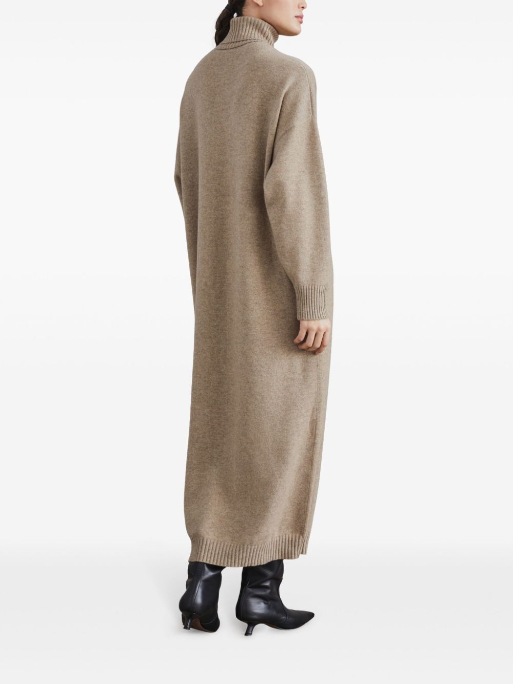 Brunello Cucinelli Beige Cashmere Knit Dress image 4