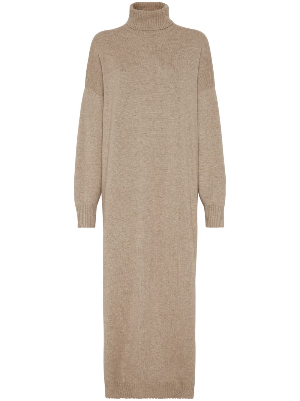 Brunello Cucinelli Beige Cashmere Knit Dress image 0