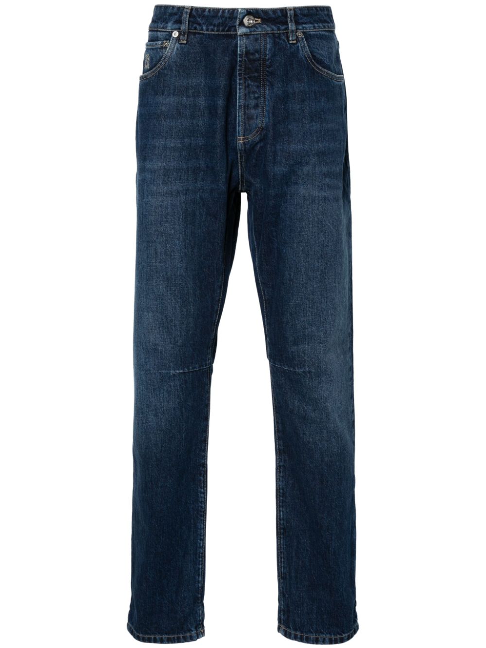 Brunello Cucinelli Slim Fit Blue Denim Jeans image 0