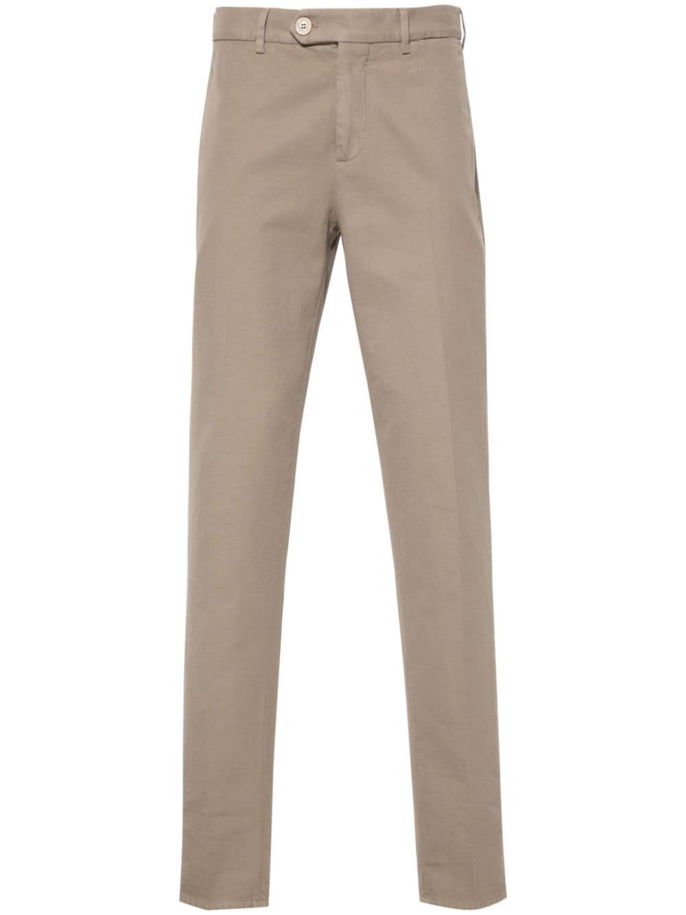 Brunello Cucinelli Beige Cotton Gabardine Trousers image 0