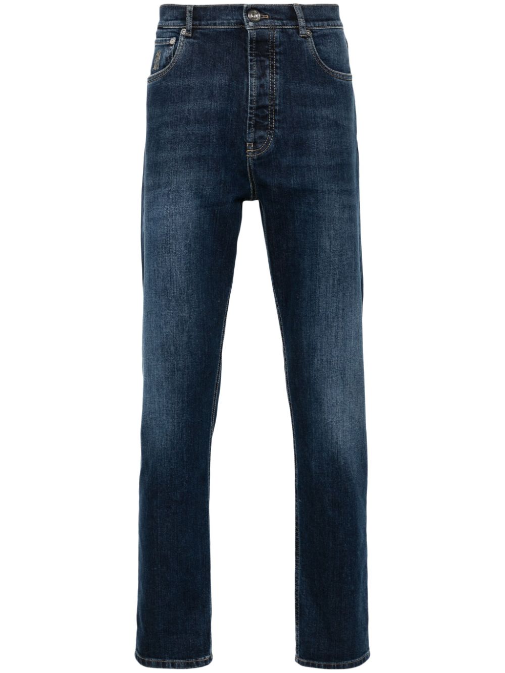 Brunello Cucinelli Blue Washed Denim Jeans image 0