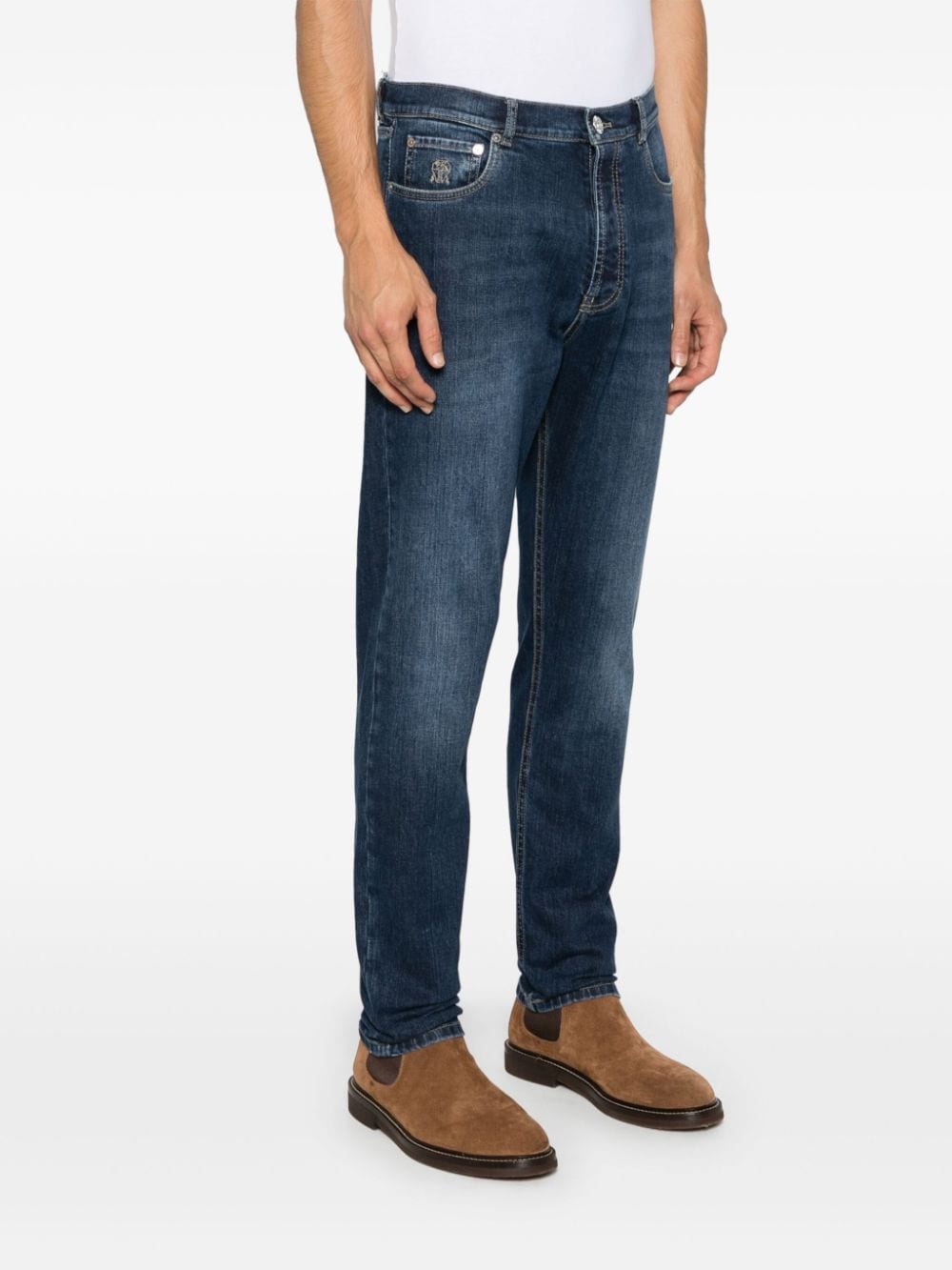 Brunello Cucinelli Blue Washed Denim Jeans image 2