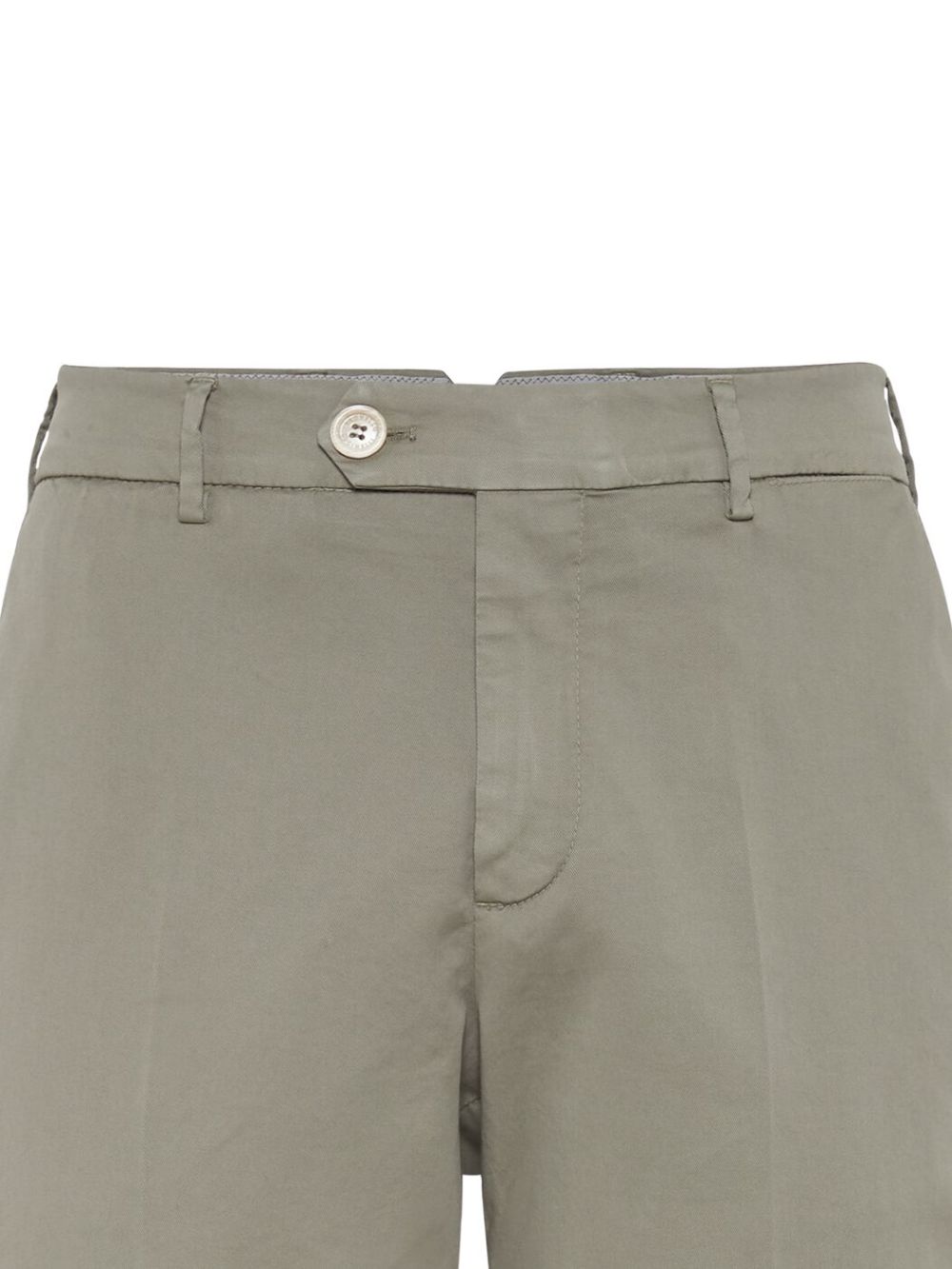 Brunello Cucinelli Green Stretch-Cotton Trousers image 5