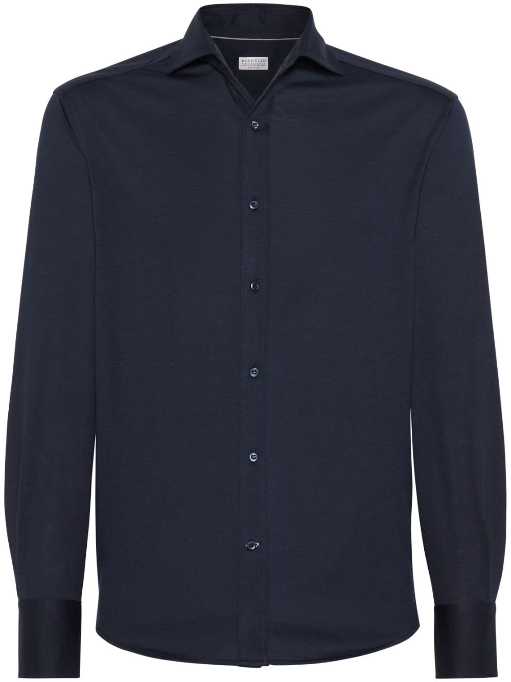 Brunello Cucinelli Blue Long Sleeve Button-Down Shirt image 0